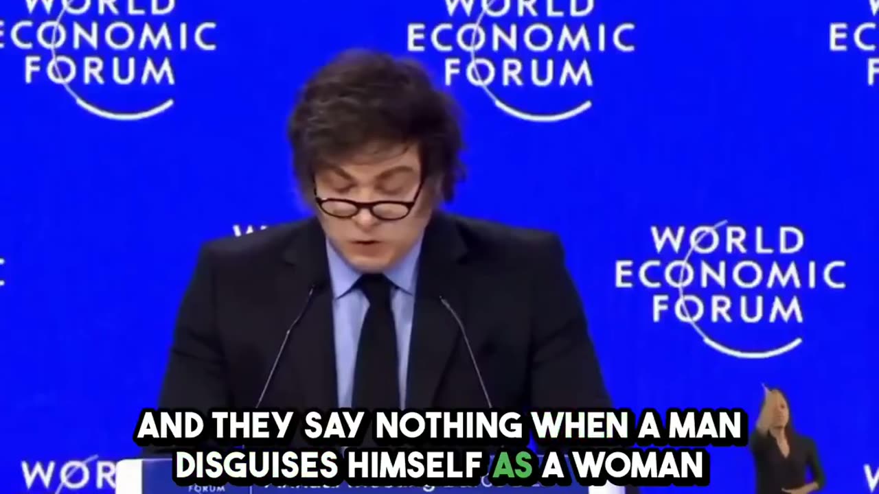 Argentine President Javier Milei Tells The WEF Crowd To Go Shove It Where The Sun Don't Shine!!!