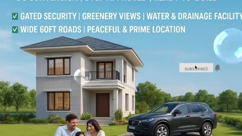 DC CONVERSION |DTCP APPROVED |READY-TO-BUILD | लक्जरी विला प्लॉट डीसी रूपांतरण |डीटीसीपी अनुमोदित |