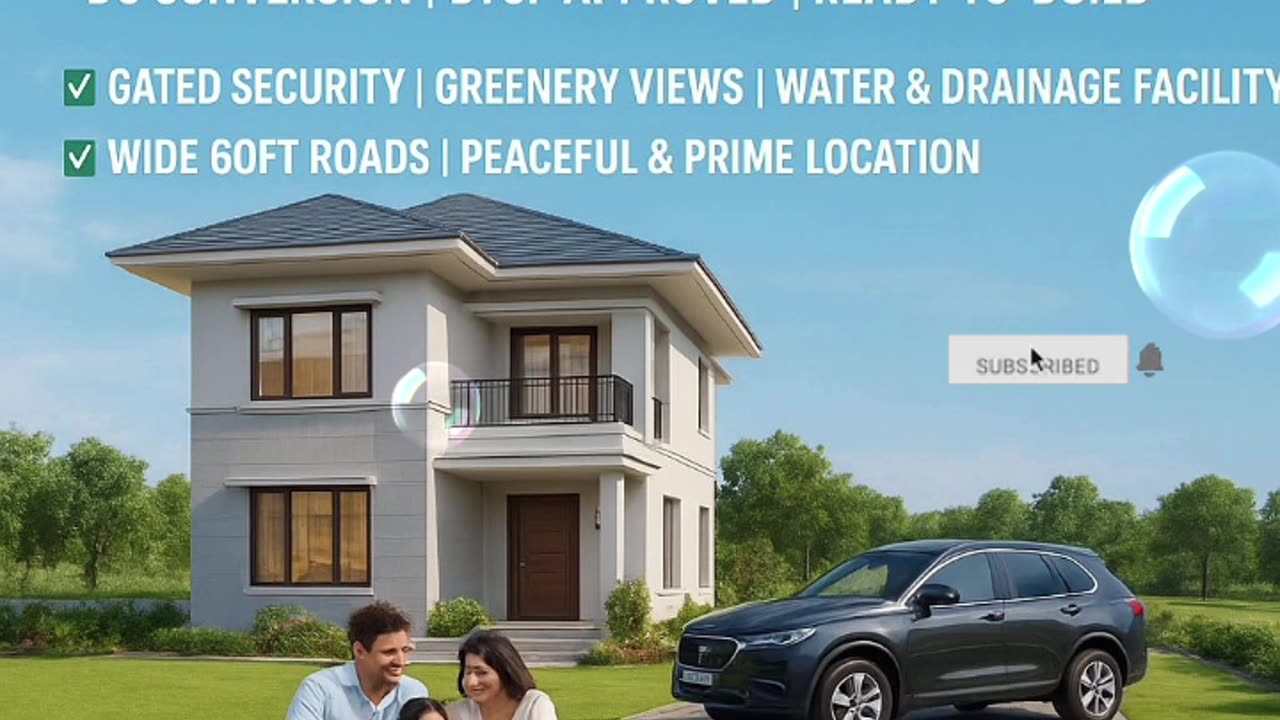 DC CONVERSION |DTCP APPROVED |READY-TO-BUILD | लक्जरी विला प्लॉट डीसी रूपांतरण |डीटीसीपी अनुमोदित |