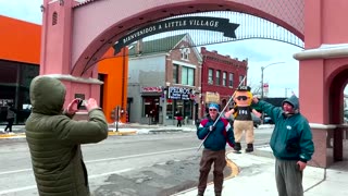 ICE pinata gets a reaction at Chicago protest