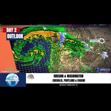 🌩️ Thunderstorms in S. Florida, Coastal NW Monday! 2/23/25 #shorts #weather #stormupdate
