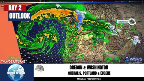 🌩️ Thunderstorms in S. Florida, Coastal NW Monday! 2/23/25 #shorts #weather #stormupdate