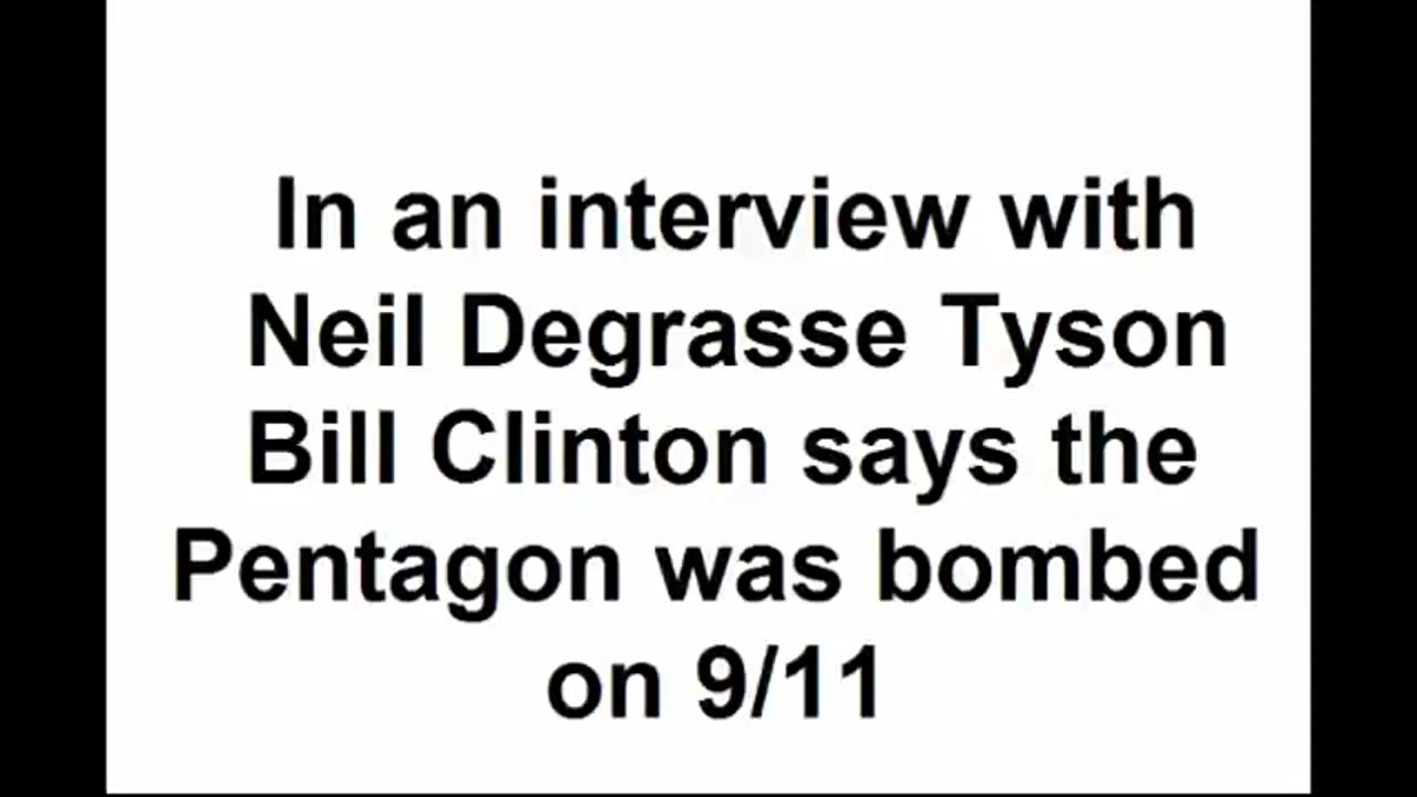 Bill Clinton Admits No Plane Hit the Pentagon on 9⁄11