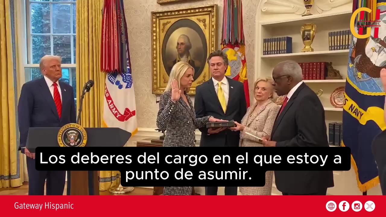 Pam Bondi asume el cargo de Fiscal General de los Estados Unidos