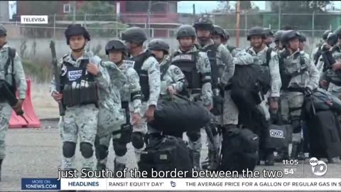 Mexico begins deploying troops to guard the US border