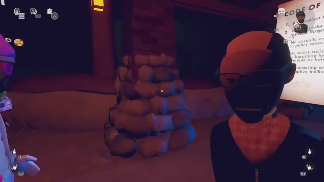 I pressed my opp on rec room