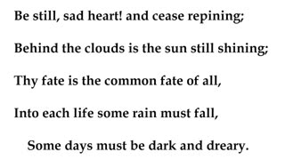 _The Rainy Day_ by Henry Wadsworth Longfellow (read by Tom O'Bedlam)