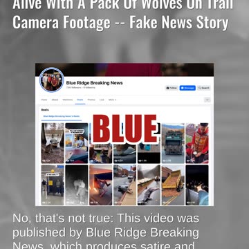 Fact Check: Missing Blue Ridge Toddler Jacob Riley NOT Seen With Pack Of Wolves On Trail Camera