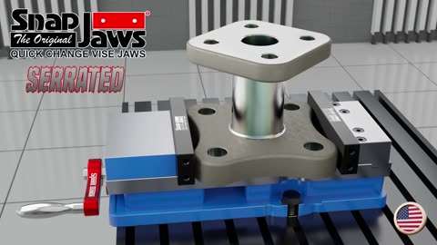 Extension Serrated Vise Jaws | Snap Jaws Quick Change Vise Jaws | Part# 6SEJ-200