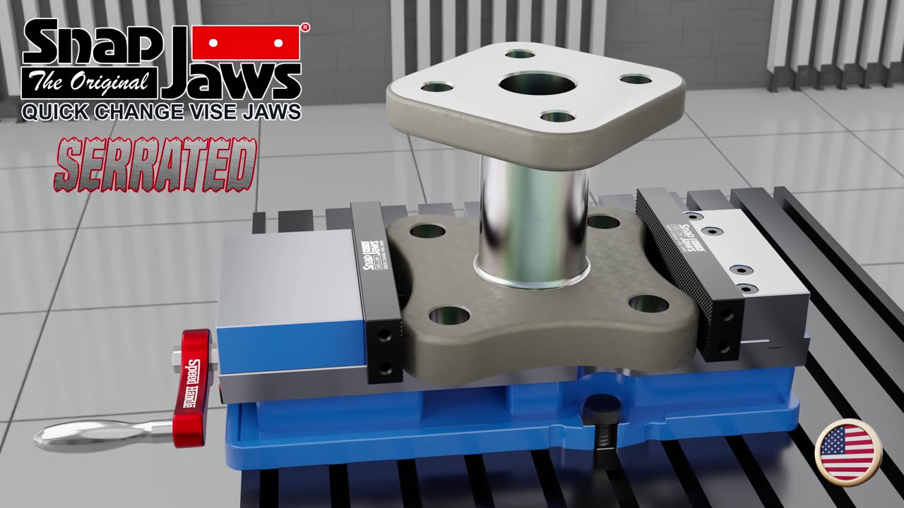 Extension Serrated Vise Jaws | Snap Jaws Quick Change Vise Jaws | Part# 6SEJ-200