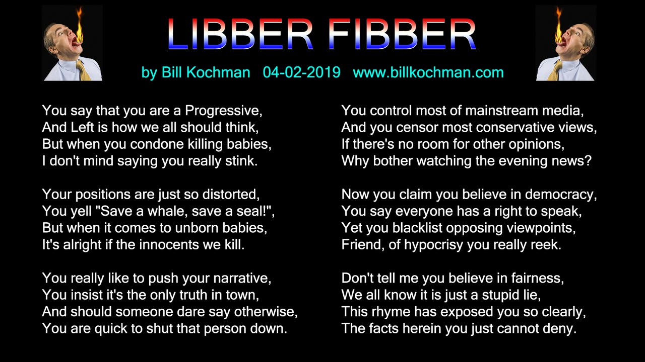 LIBBER FIBBER -- an original song by Bill Kochman.