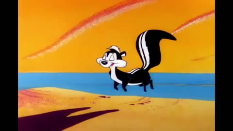 Peppy Le Pew running