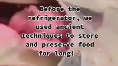 Ancient Method For Storing Food...