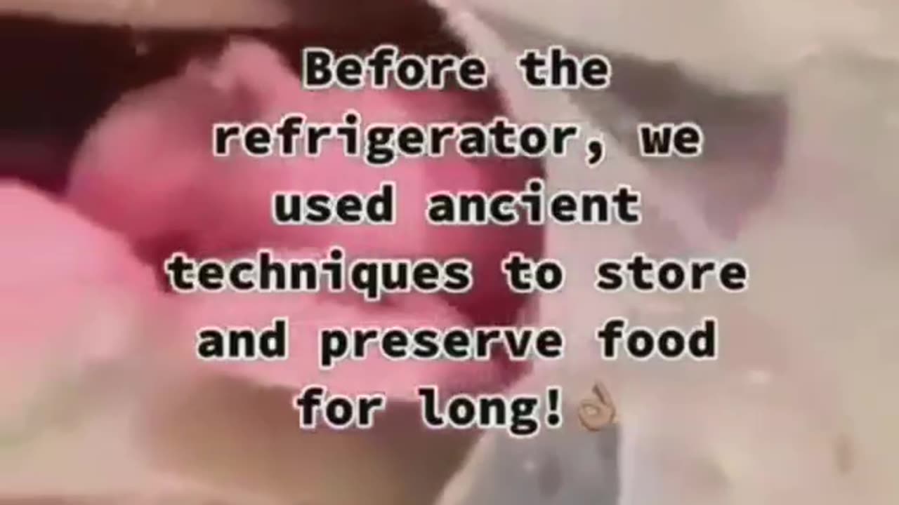 Ancient Method For Storing Food...