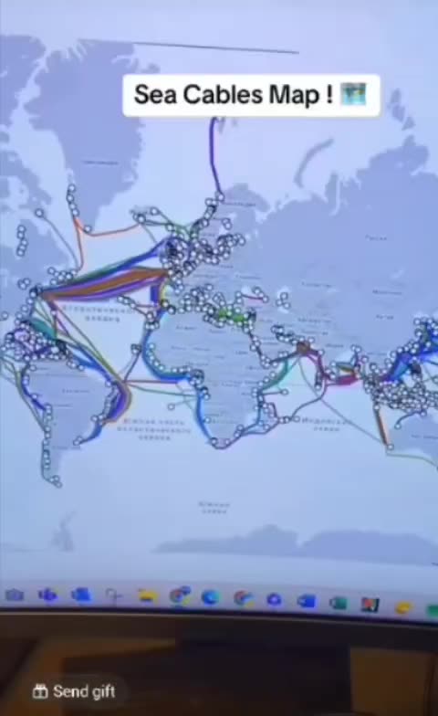 Communications are done through the cables ❗️❗️❗️Sea cables map ❗️
