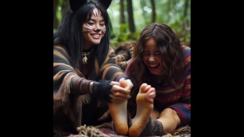 Feet Tickling Scenes with Monster Girls