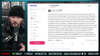 FOOD STAMPS GONE, Family CAUGHT LOOTING Says Post, Judge Orders Trump TO PAY | Tim Pool