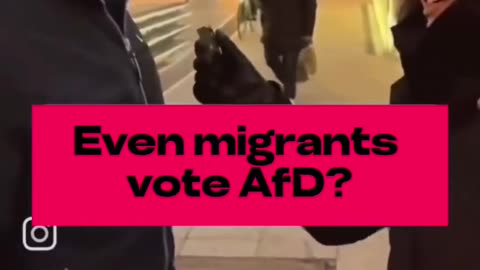 Also Foreigner in Germany admits to supporting the AfD