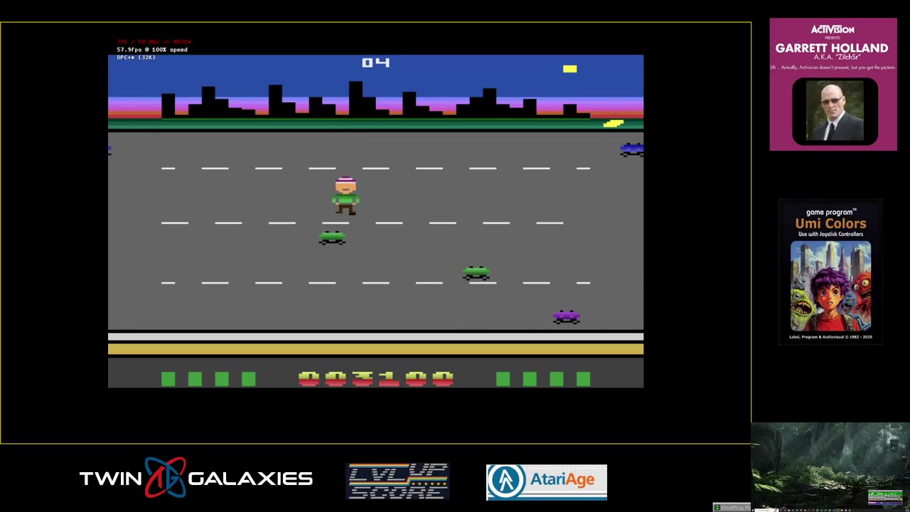 Atari 2600 EMU - Umi Colors - Game X X/X - 12,000