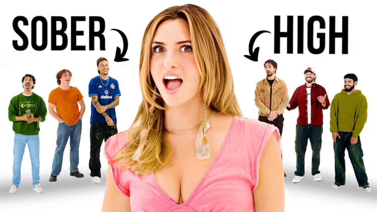 Blind Dating 6 Guys Before and After Getting High