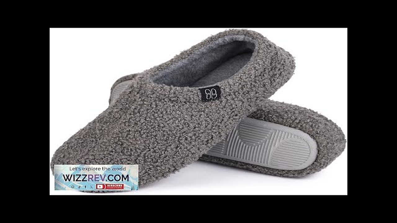 HomeTop Women's Fuzzy Curly Fur Memory Foam Loafer Slippers with Polar Fleece Review