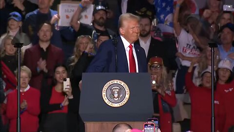 President Trump holds a rally in Las Vegas after inauguration