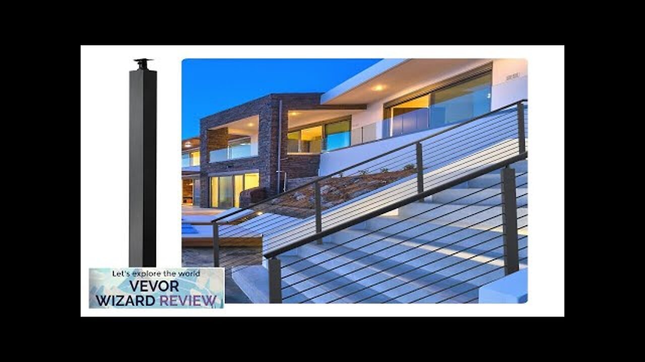 VEVOR Cable Rail Post Level Deck Stair Post 42 x 1.97 x Review