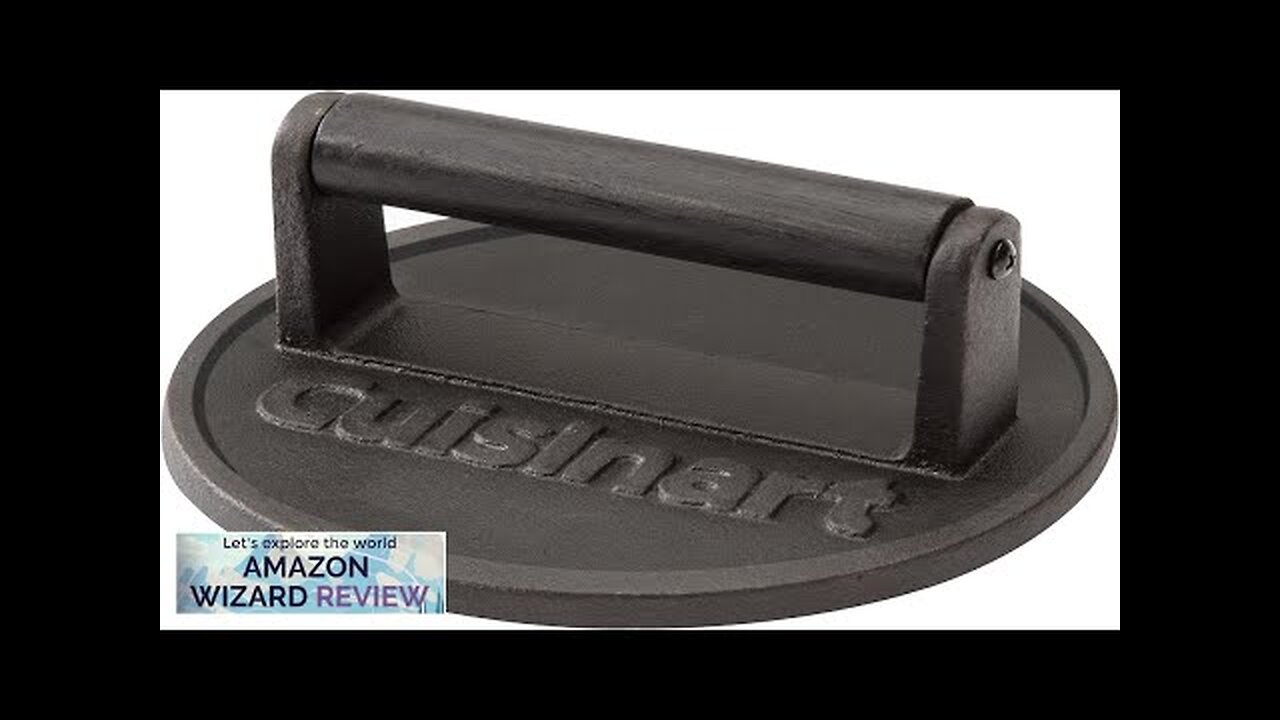 Cuisinart Smashed Burger Press Cast Iron CISB-111 Review