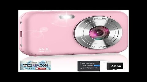 Digital Camera FHD 1080P Kids Camera with 32GB Card 44MP Point Review