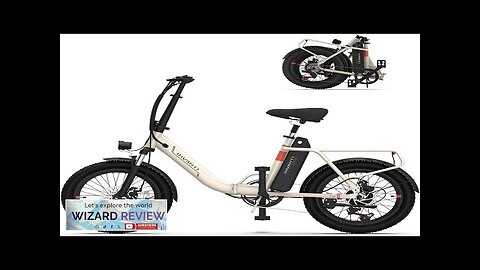 Electric Bike 20" Fat Tire Step-Thru Electric Bicycle 900W Peak Motor 45 Review