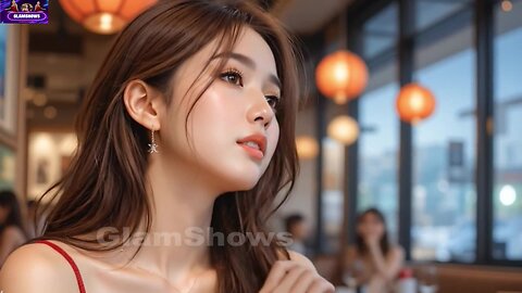 Beautiful Girl In Restaurant - Video Shoot - GlamShows