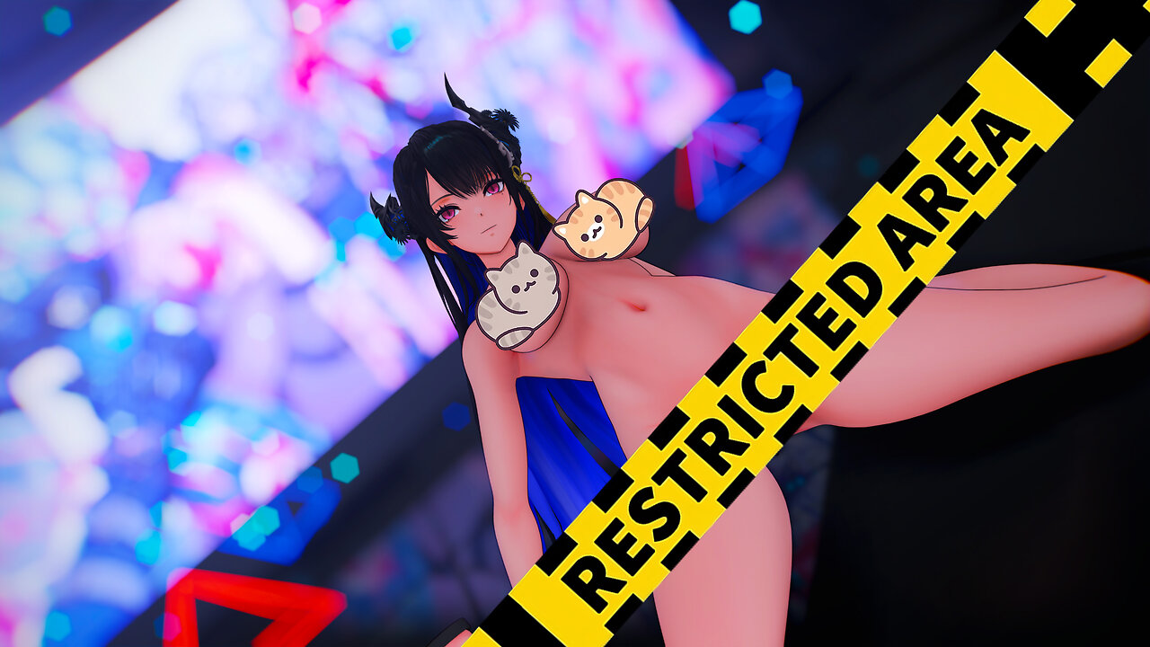 【MMD ホロライブ 4K60fps】《Nerissa Ravencroft (ネリッサ・レイヴンクロフト)》~《Giga - CH4NGE ft.Kafu》