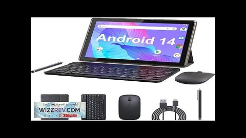 Tablet 10 Inch Android 14 Tableta 2 in 1 Tablets with Keyboard Review