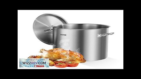 53QT Stainless Steel Stockpot Cooking Kitchen Sauce Pot with Lid Handle Review