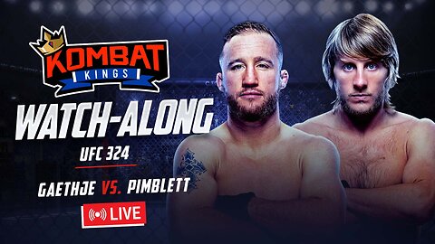 UFC 324 GAETHJE VS PIMBLETT | WATCH ALONG