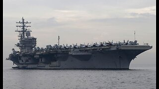 US Navy. Super-Carrier, Merchant Ship Collide in Mediterranean Sea