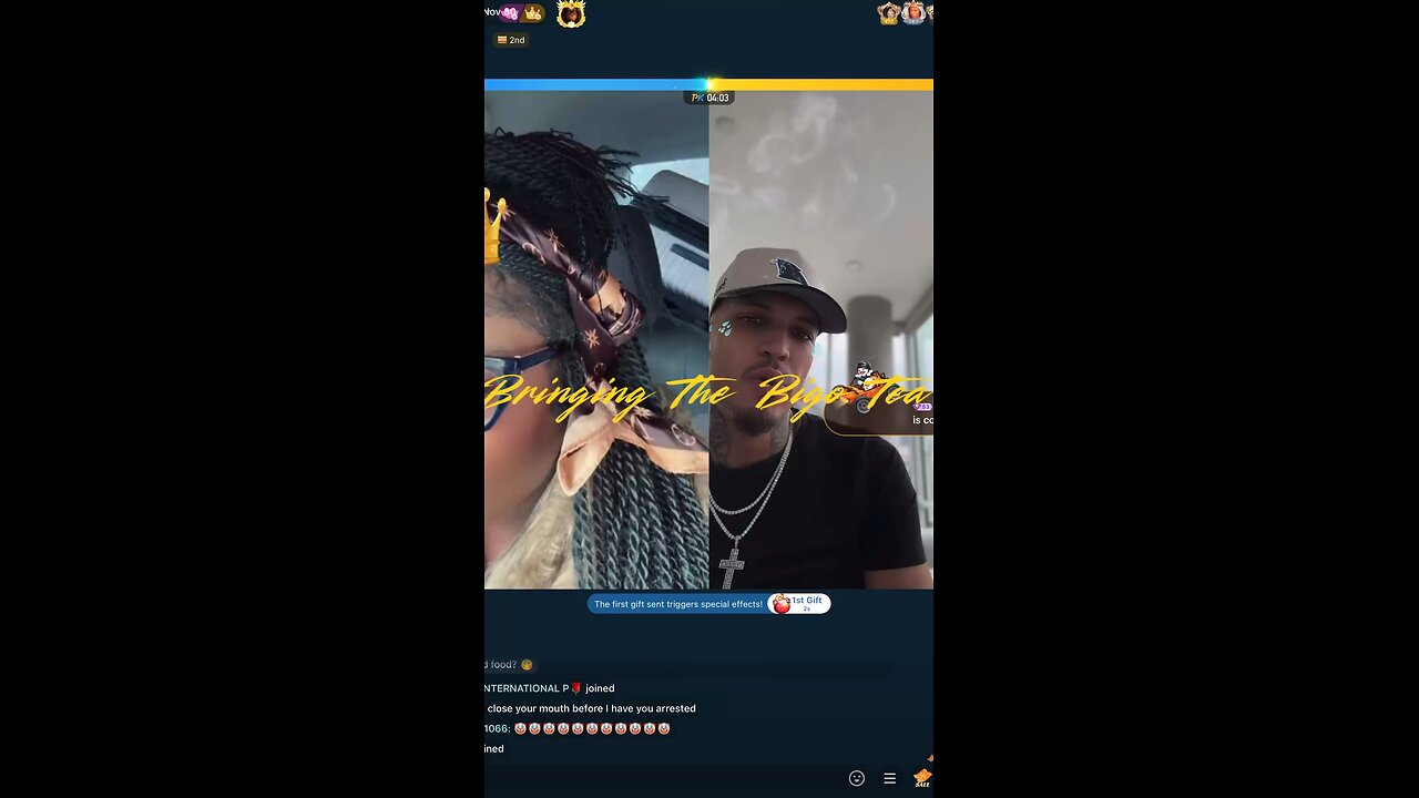 Moet singing her song she made after Papi had cursed her out to Flocko🐺🐺