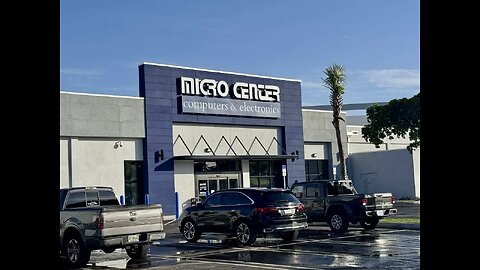 Hanging out at my local Micro Center showing off their electronics!