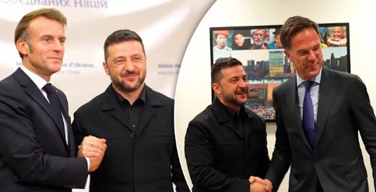 Zelenskyy meets Macron, Rutte on sidelines of UN General Assembly