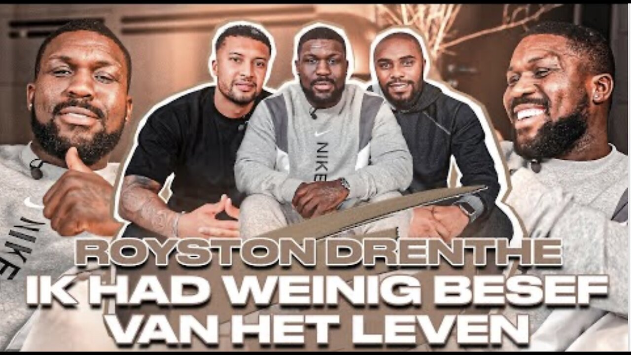Royston Drenthe bij een podcast met matties