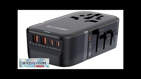 Blitzwolf BW-TA2 5-in-1 Universal Travel Adapter with GaN 100W Fast Charging 2 Review