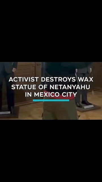 Mexican activist destroys Bibi statue