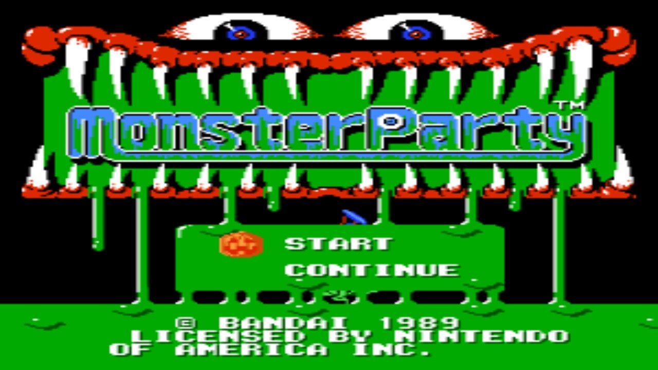 Monster Party for the NES Its a scary good time