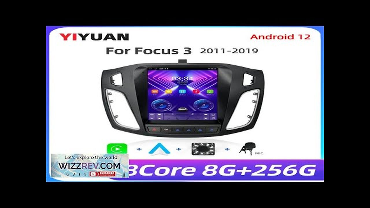 8Core 2 Din Android 12 Car Radio for Ford Focus 3 Mk Review