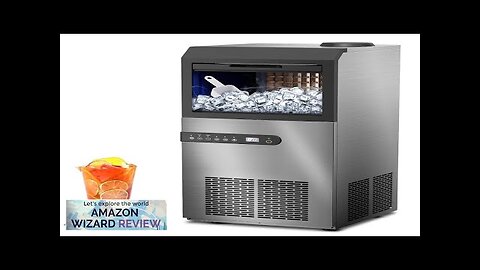 Commercial Ice Maker Machine 100lbs/24H Stainless Steel Under Counter ice Machine Review