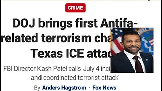 Kash Patel brags first time ever ANTIFA arrest