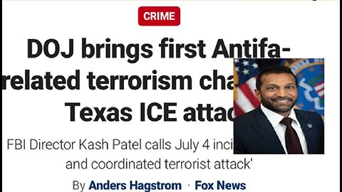 Kash Patel brags first time ever ANTIFA arrest