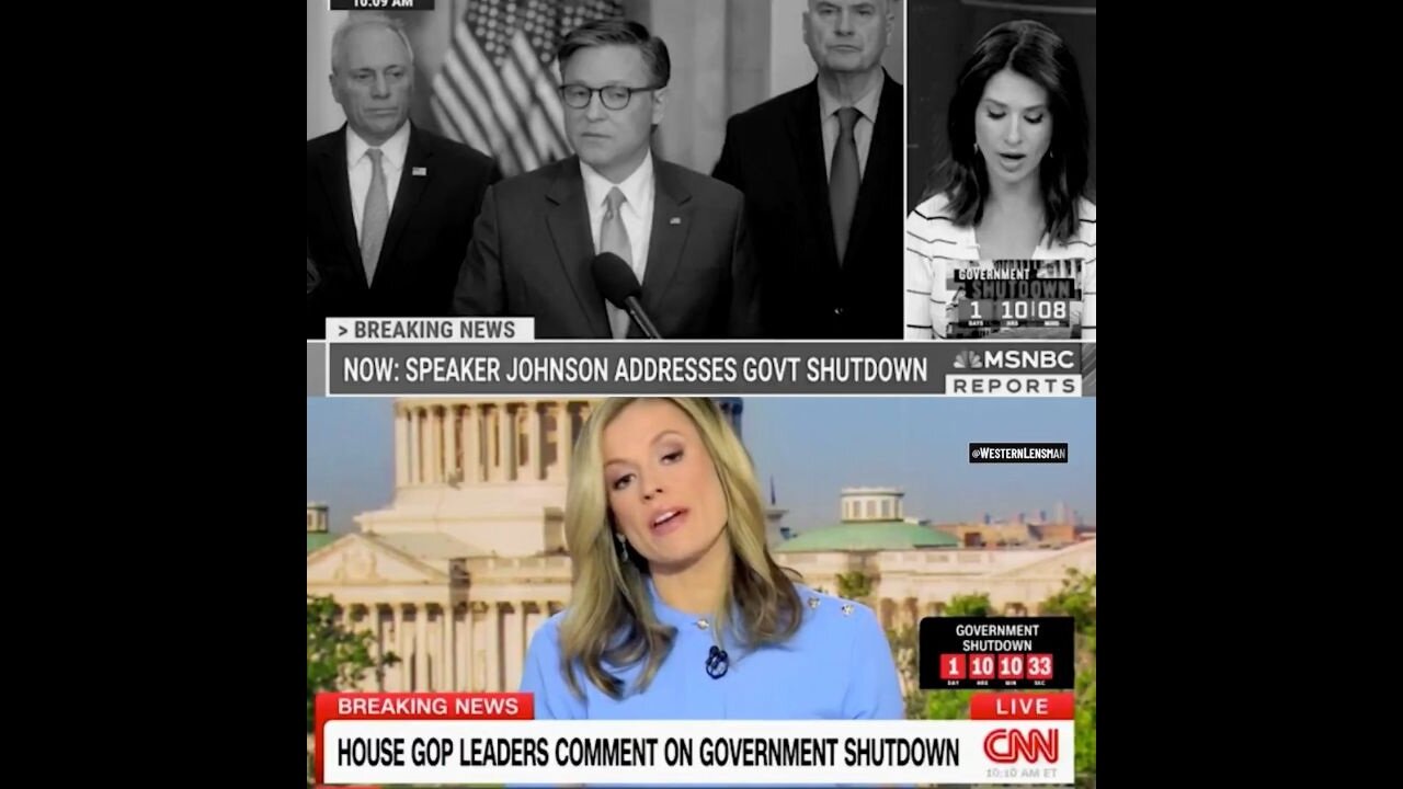 CNN & MSNBC Cut Off Speaker Mike Johnson As He Explains Dems Want Taxpayer Money For Illegal Aliens