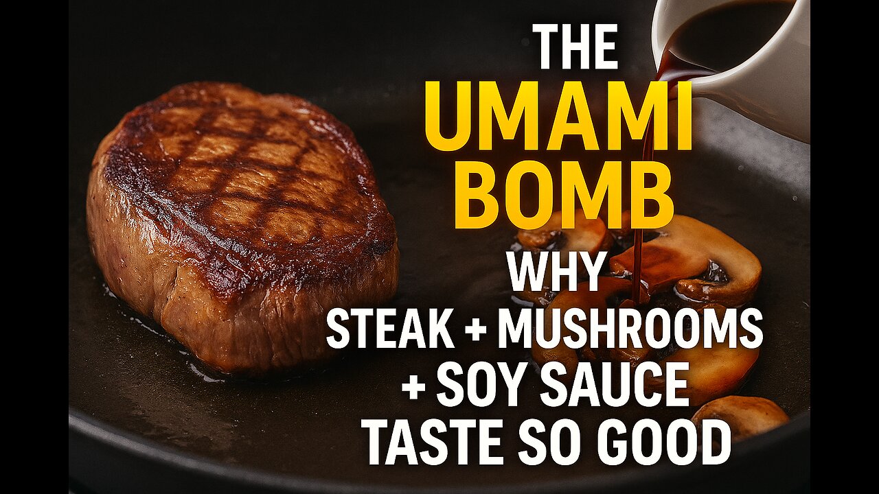 🥩 The Umami Bomb — Why Steak + Mushrooms + Soy Sauce Taste So Good