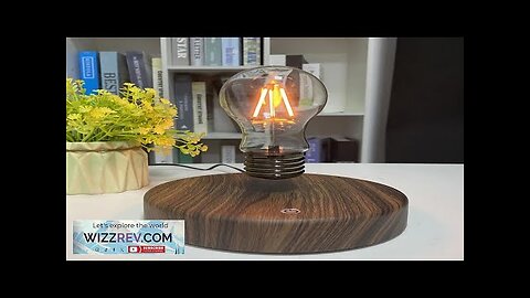 HCNT Wooden Design Magnetic Levitating Light Bulb Floating LED Table Lamp Rotating Review